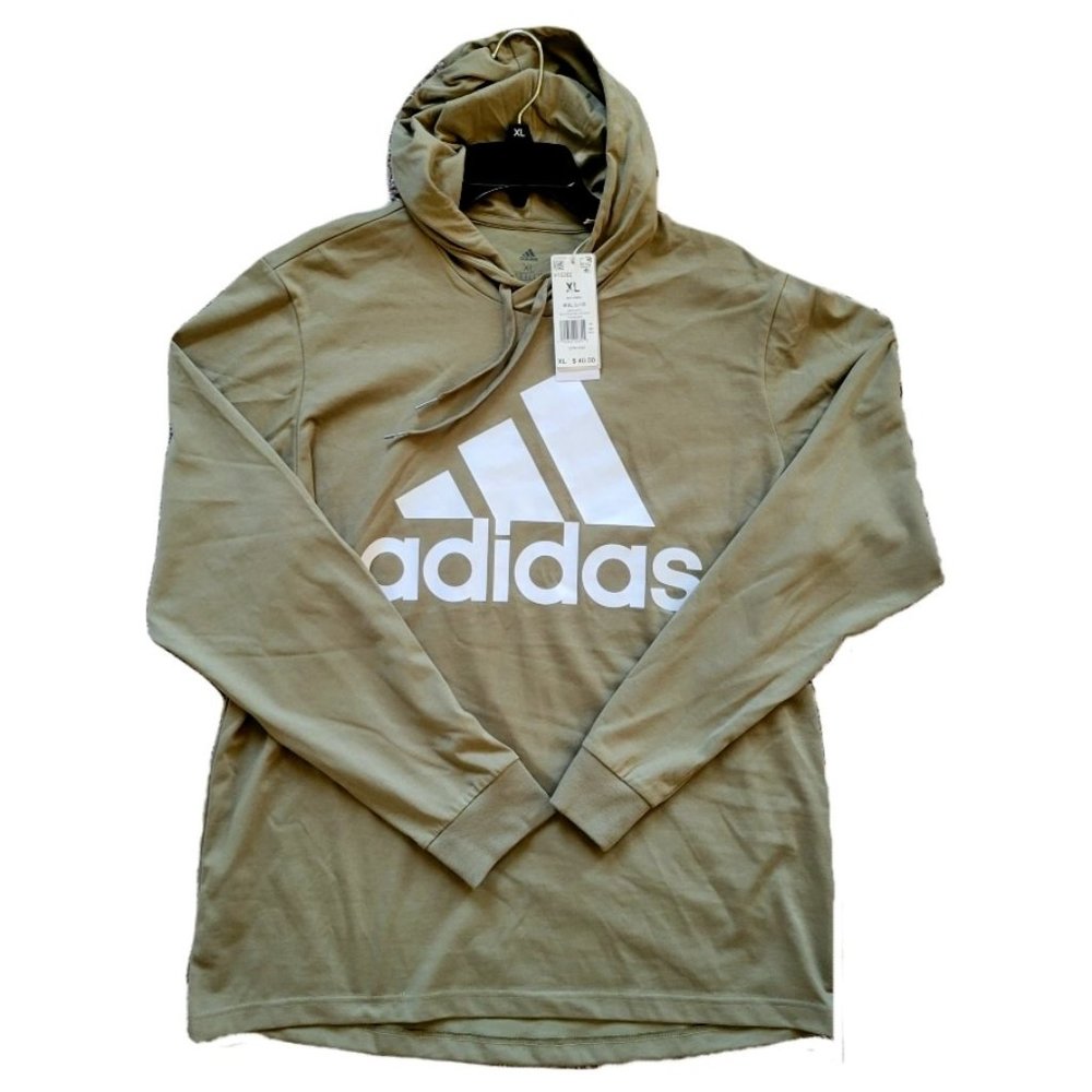 Adidas Lightweight Orbit Green Hooded Sweatshirt Men's Size XL